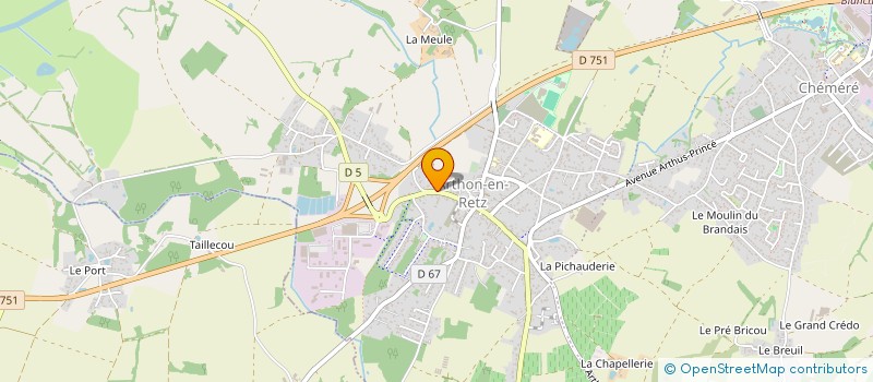 localisation de l'entreprise ENTREPRISE MALARD MACONNERIE à CHAUMES-EN-RETZ