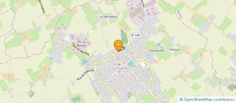 localisation de l'entreprise ENTREPRISE MALINGREY  LINSELLES