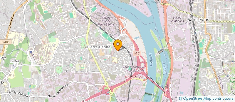 localisation de l'entreprise ENTREPRISE MANCINI SARL  OULLINS-PIERRE-BENITE