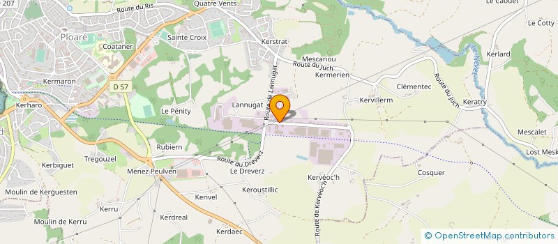 localisation de l'entreprise ENTREPRISE MANDIN à DOUARNENEZ