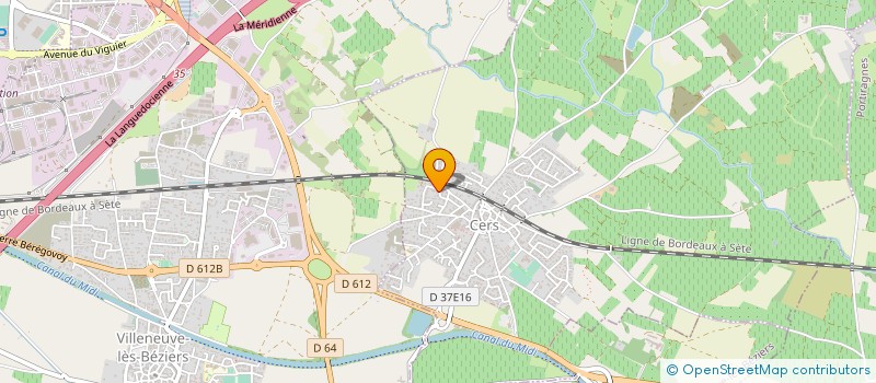 localisation de l'entreprise ENTREPRISE MARC à VILLENEUVE-LES-BEZIERS