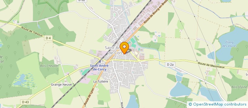 localisation de l'entreprise ENTREPRISE MARC CHOSSET à SAINT-ANDRE-DE-CORCY