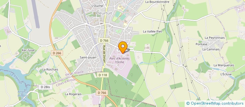localisation de l'entreprise ENTREPRISE MARC SA à PLEURTUIT