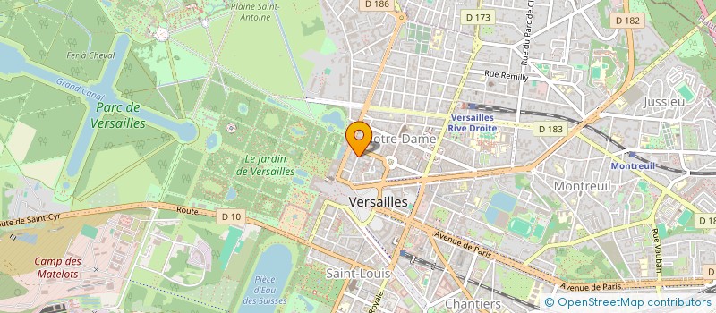 localisation de l'entreprise ENTREPRISE MARIE à VERSAILLES
