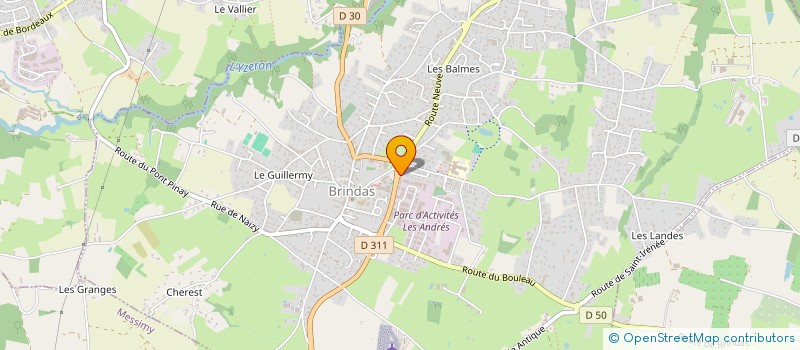 localisation de l'entreprise ENTREPRISE MARIN à BRINDAS