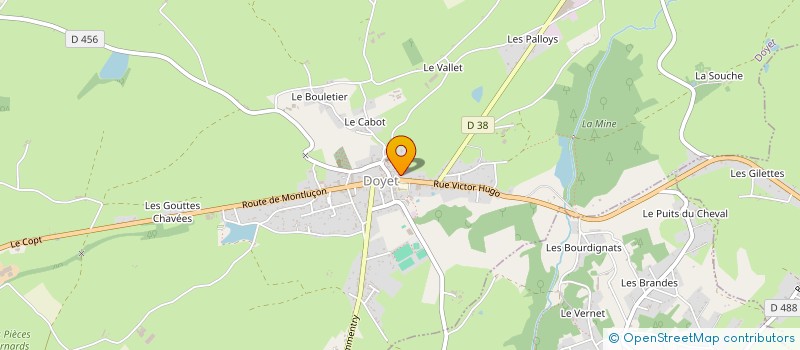 localisation de l'entreprise ENTREPRISE MARQUANT  DOYET