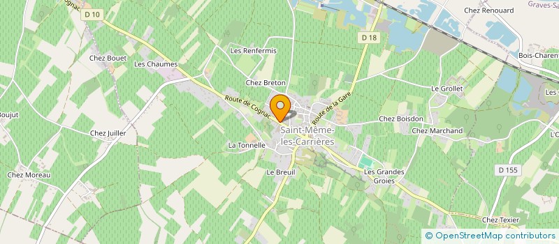 localisation de l'entreprise ENTREPRISE MARQUET DAVID à SAINT-MEME-LES-CARRIERES