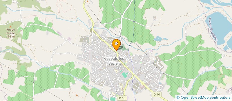 localisation de l'entreprise ENTREPRISE MARQUET ET FILS  CAZOULS-LES-BEZIERS