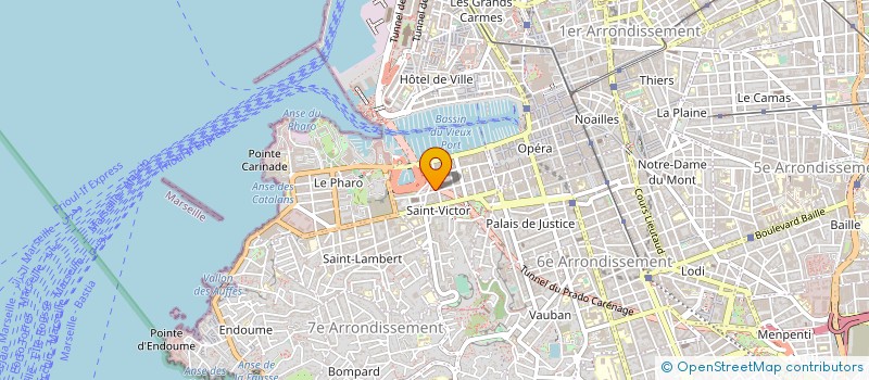 localisation de l'entreprise ENTREPRISE MARTEL à MARSEILLE