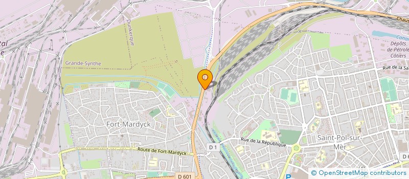 localisation de l'entreprise ENTREPRISE MARTIAL JONVEL CIET à DUNKERQUE