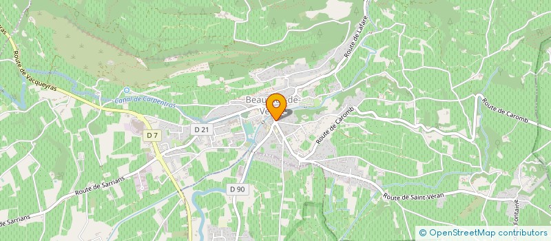 localisation de l'entreprise ENTREPRISE MARTIN  BEAUMES-DE-VENISE