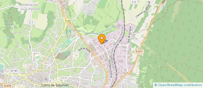 localisation de l'entreprise ENTREPRISE MARTIN à LONS-LE-SAUNIER
