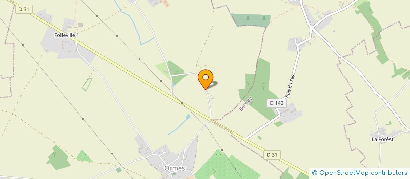 localisation de l'entreprise ENTREPRISE MARTINEAU  ORMES