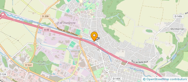 localisation de l'entreprise ENTREPRISE MARTINETTI  BOURGOIN-JALLIEU