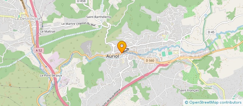 localisation de l'entreprise ENTREPRISE MARTINEZ & FILS  AURIOL