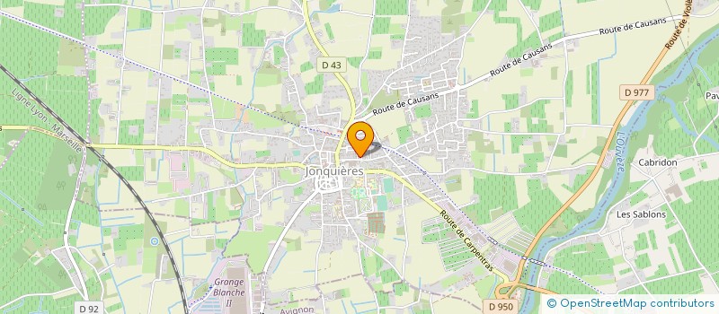 localisation de l'entreprise ENTREPRISE MARTINI SARL à JONQUIERES