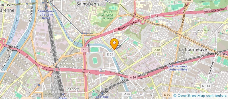 localisation de l'entreprise ENTREPRISE MARTINS à SAINT-DENIS