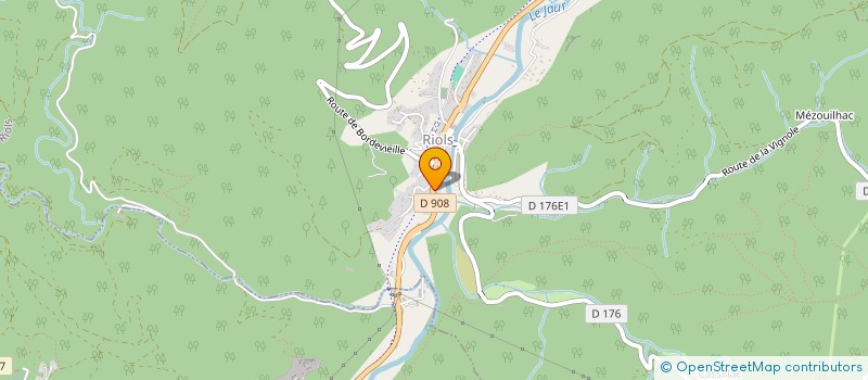 localisation de l'entreprise ENTREPRISE MAS TOITURE  RIOLS