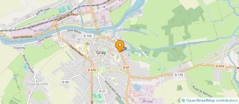 localisation de l'entreprise ENTREPRISE MASSUCI à GRAY