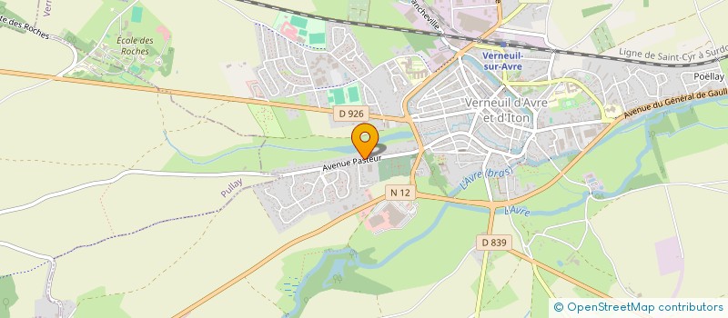 localisation de l'entreprise ENTREPRISE MATEOS  VERNEUIL D'AVRE ET D'ITON