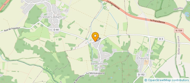 localisation de l'entreprise ENTREPRISE MATHIEU  BETHEMONT-LA-FORET