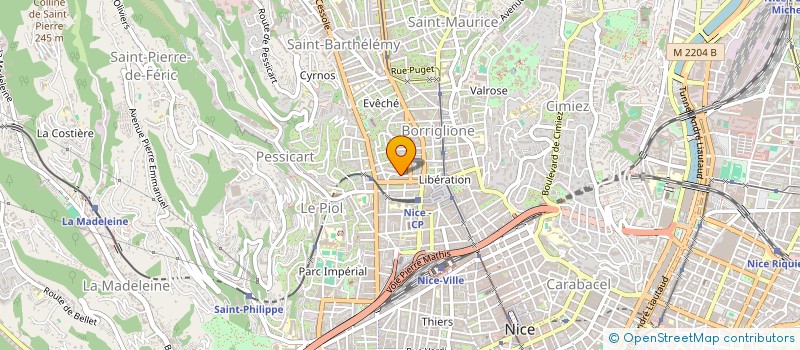 localisation de l'entreprise ENTREPRISE MATTANA à NICE