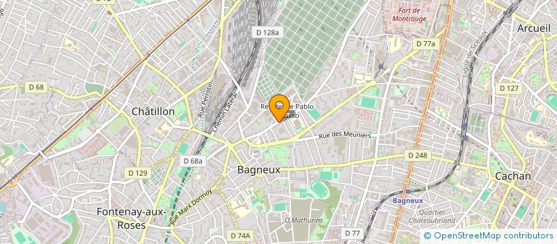 localisation de l'entreprise ENTREPRISE MAURICE BRISCADIEU à BAGNEUX