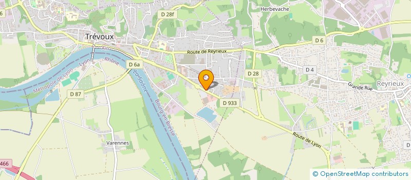 localisation de l'entreprise ENTREPRISE MEGARD SARL à TREVOUX