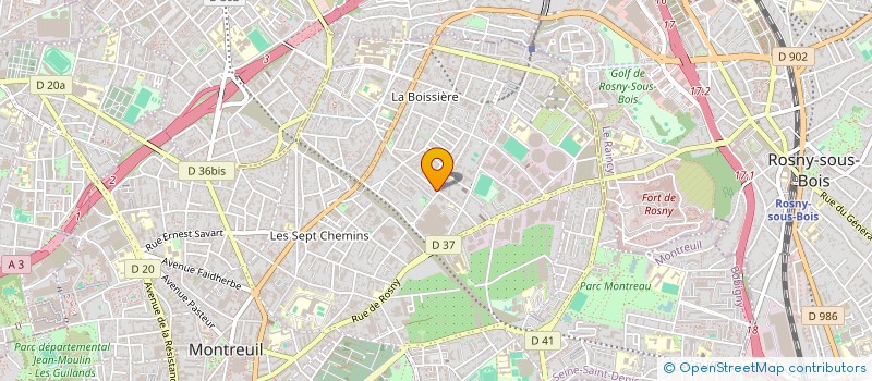 localisation de l'entreprise ENTREPRISE MEIRA à MONTREUIL