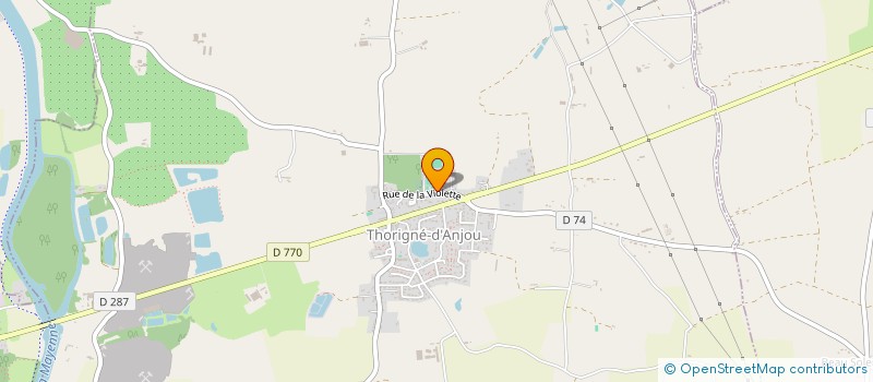 localisation de l'entreprise ENTREPRISE MELLIER à THORIGNE-D'ANJOU