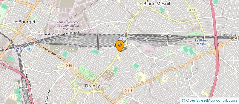 localisation de l'entreprise ENTREPRISE MENDES à DRANCY