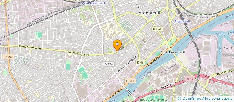 localisation de l'entreprise ENTREPRISE MENDES SOUSA  ARGENTEUIL