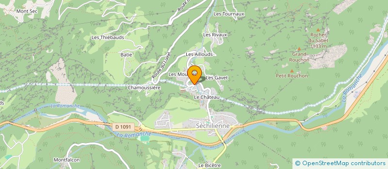 localisation de l'entreprise ENTREPRISE MENEGHELLI FILS  SECHILIENNE