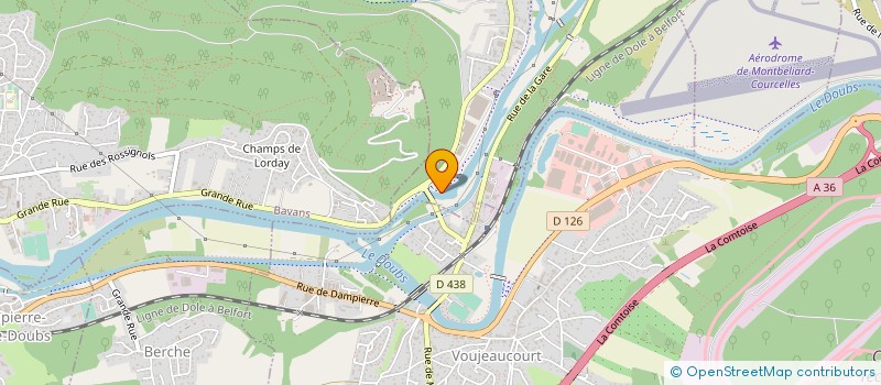 localisation de l'entreprise ENTREPRISE MENETRIER  BART