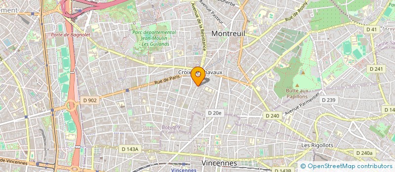 localisation de l'entreprise ENTREPRISE MENUISERIE TRADITIONNEL à MONTREUIL