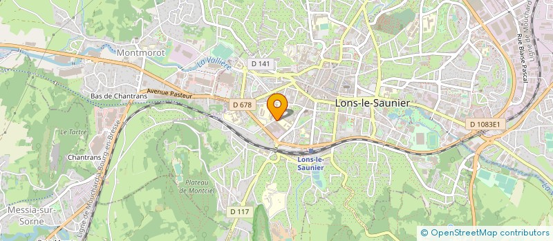 localisation de l'entreprise ENTREPRISE MERCIER SN à LONS-LE-SAUNIER