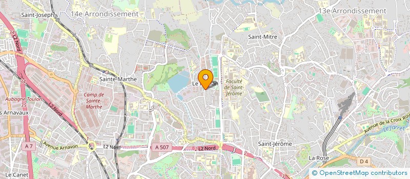 localisation de l'entreprise ENTREPRISE MERIDIONALE DE MACONNERIE  MARSEILLE