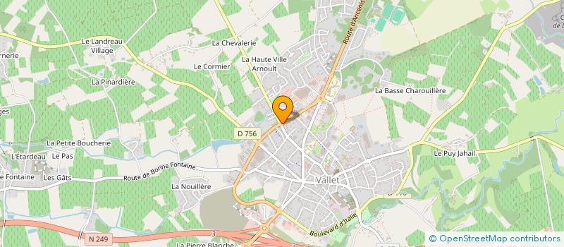 localisation de l'entreprise ENTREPRISE MERLAUD  VALLET