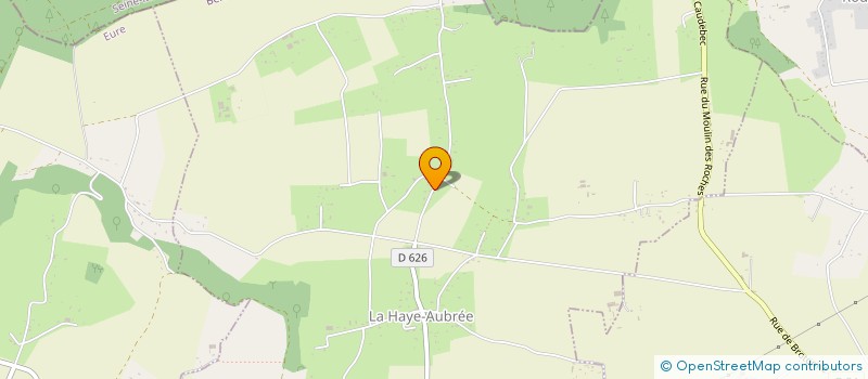localisation de l'entreprise ENTREPRISE MESLIN ET FILS  LA HAYE-AUBREE