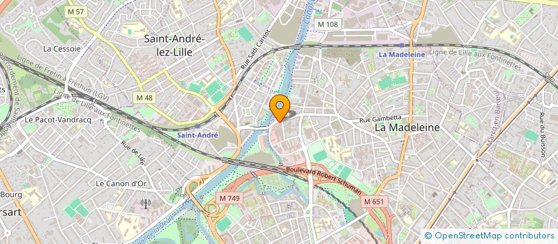 localisation de l'entreprise ENTREPRISE METAL INSERTION à LA MADELEINE