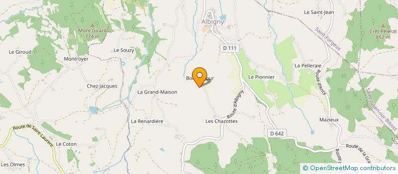 localisation de l'entreprise ENTREPRISE METALLERIE DEPANNAGE EMD  VINDRY-SUR-TURDINE