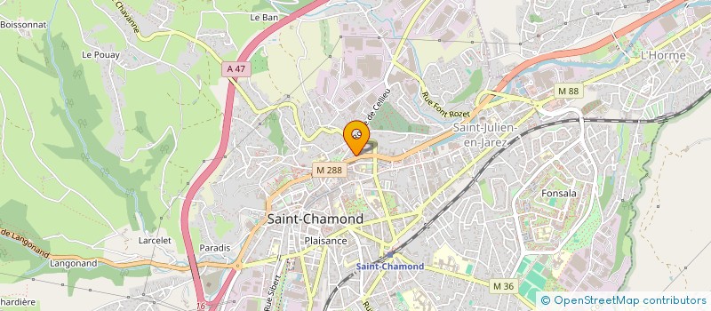 localisation de l'entreprise ENTREPRISE MICHALET VIALON EMV à RIVE-DE-GIER