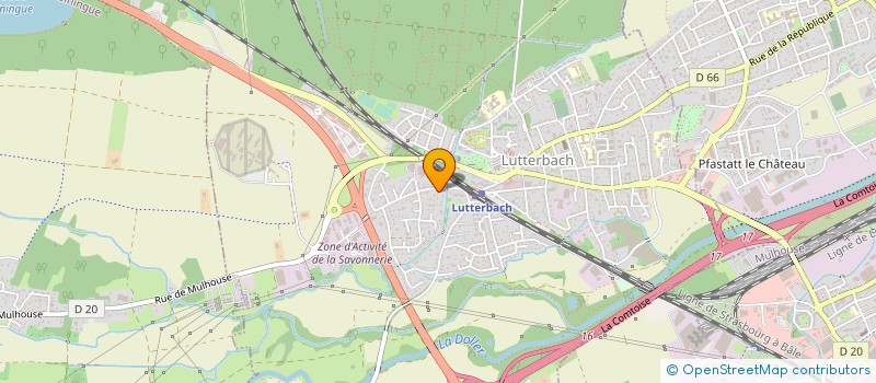 localisation de l'entreprise ENTREPRISE MICHEL GASSER  LUTTERBACH