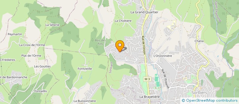 localisation de l'entreprise ENTREPRISE MICHEL LOUIS  SORBIERS