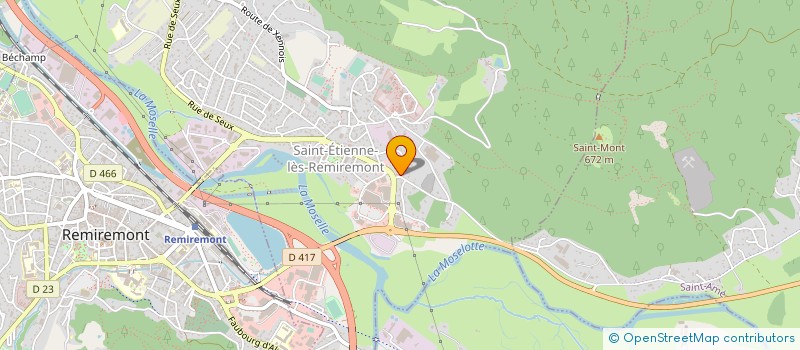 localisation de l'entreprise ENTREPRISE MICHEL SA à SAINT-ETIENNE-LES-REMIREMONT