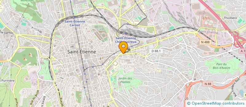 localisation de l'entreprise ENTREPRISE MICIELI  SAINT-ETIENNE