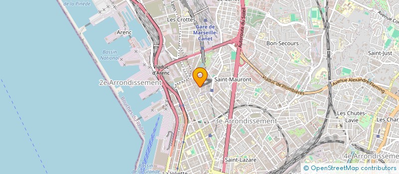 localisation de l'entreprise ENTREPRISE MIDI MEDITERRANEENNE D ACHATS à MARSEILLE