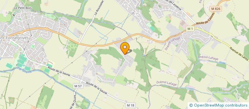 localisation de l'entreprise ENTREPRISE MIDI PLATRERIE  QUINT-FONSEGRIVES