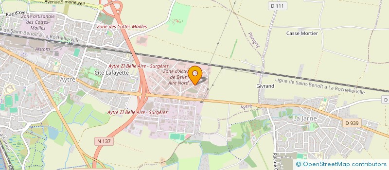 localisation de l'entreprise ENTREPRISE MIHAJLOVIC  AYTRE