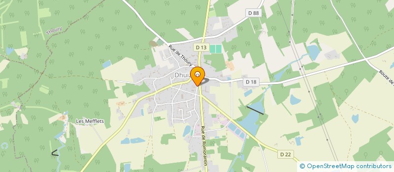 localisation de l'entreprise ENTREPRISE MILLET  DHUIZON